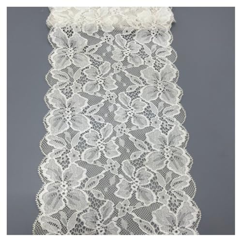 GreatRise 20 Yard Weiß Elastizität Spitzenbordüre 30cm Breit Spitzenband Vintage Blumenmuster Spitzenstoff Spitze Dekoband für DIY Nähen Handwerk Kleidung Unterwäsche Tischläufer Dekoration #B GreatRise 20 Yard Weiß Elastizität Spitzenbordüre 30cm Breit Spitzenband Vintage Blumenmuster Spitzenstoff Spitze Dekoband für DIY Nähen Handwerk Kleidung Unterwäsche Tischläufer Dekoration #B von GreatRise