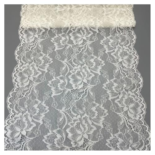 GreatRise 20 Yard Weiß Elastizität Spitzenbordüre 30cm Breit Spitzenband Vintage Blumenmuster Spitzenstoff Spitze Dekoband für DIY Nähen Handwerk Kleidung Unterwäsche Tischläufer Dekoration #C GreatRise 20 Yard Weiß Elastizität Spitzenbordüre 30cm Breit Spitzenband Vintage Blumenmuster Spitzenstoff Spitze Dekoband für DIY Nähen Handwerk Kleidung Unterwäsche Tischläufer Dekoration #C von GreatRise