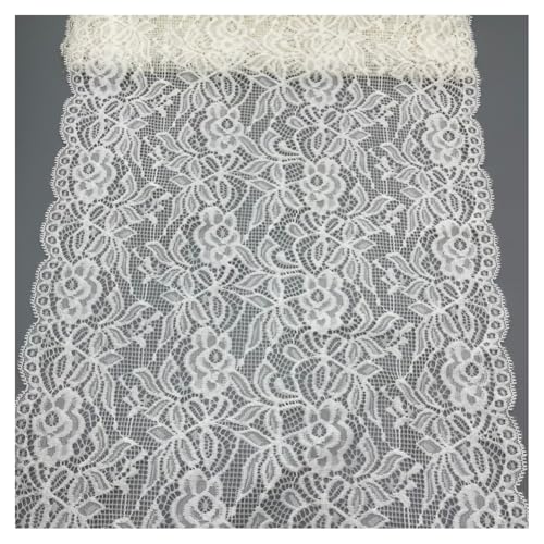 GreatRise 20 Yard Weiß Elastizität Spitzenbordüre 30cm Breit Spitzenband Vintage Blumenmuster Spitzenstoff Spitze Dekoband für DIY Nähen Handwerk Kleidung Unterwäsche Tischläufer Dekoration #D GreatRise 20 Yard Weiß Elastizität Spitzenbordüre 30cm Breit Spitzenband Vintage Blumenmuster Spitzenstoff Spitze Dekoband für DIY Nähen Handwerk Kleidung Unterwäsche Tischläufer Dekoration #D von GreatRise
