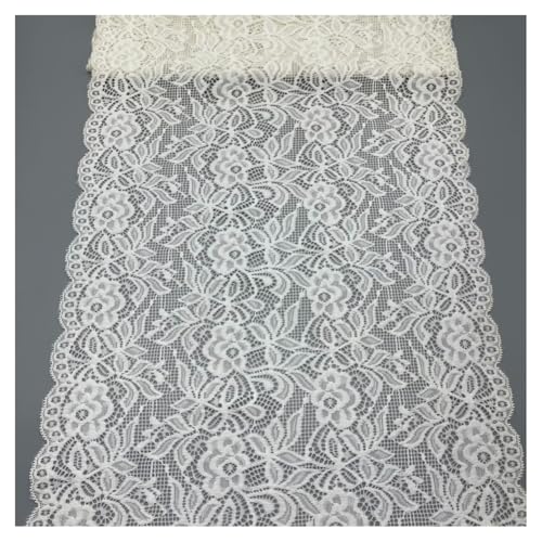 GreatRise 20 Yard Weiß Elastizität Spitzenbordüre 30cm Breit Spitzenband Vintage Blumenmuster Spitzenstoff Spitze Dekoband für DIY Nähen Handwerk Kleidung Unterwäsche Tischläufer Dekoration #H GreatRise 20 Yard Weiß Elastizität Spitzenbordüre 30cm Breit Spitzenband Vintage Blumenmuster Spitzenstoff Spitze Dekoband für DIY Nähen Handwerk Kleidung Unterwäsche Tischläufer Dekoration #H von GreatRise
