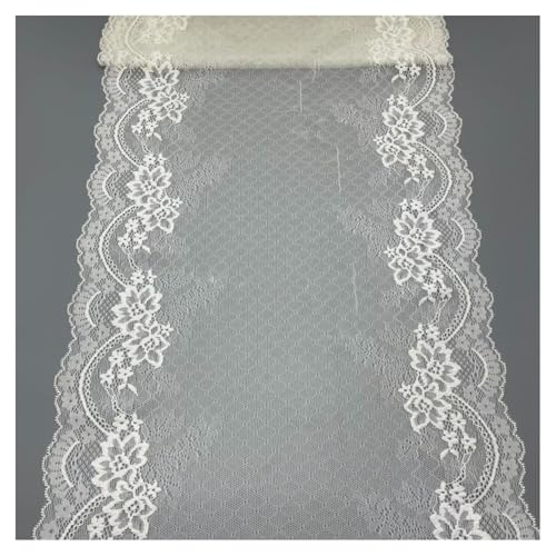 GreatRise 20 Yard Weiß Elastizität Spitzenbordüre 30cm Breit Spitzenband Vintage Blumenmuster Spitzenstoff Spitze Dekoband für DIY Nähen Handwerk Kleidung Unterwäsche Tischläufer Dekoration #I GreatRise 20 Yard Weiß Elastizität Spitzenbordüre 30cm Breit Spitzenband Vintage Blumenmuster Spitzenstoff Spitze Dekoband für DIY Nähen Handwerk Kleidung Unterwäsche Tischläufer Dekoration #I von GreatRise