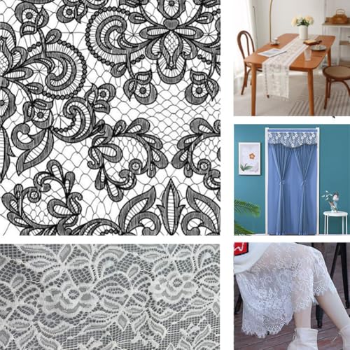 GreatRise 20 Yard Weiß Elastizität Spitzenbordüre 30cm Breit Spitzenband Vintage Blumenmuster Spitzenstoff Spitze Dekoband für DIY Nähen Handwerk Kleidung Unterwäsche Tischläufer Dekoration #J GreatRise 20 Yard Weiß Elastizität Spitzenbordüre 30cm Breit Spitzenband Vintage Blumenmuster Spitzenstoff Spitze Dekoband für DIY Nähen Handwerk Kleidung Unterwäsche Tischläufer Dekoration #J von GreatRise