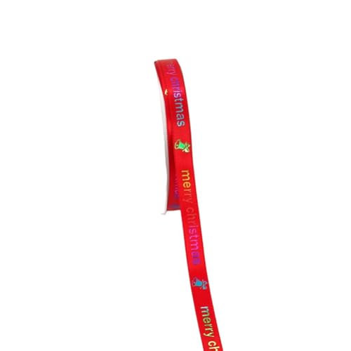 GreatRise 20 Yard×9mmWeihnachten Geschenkband Weihnachtsband Bedrucktes Band Dekoband Schleifenband zum Basteln Ripsband für DIY Weihnachtsdeko Geschenkverpackung Hochzeit Party Deko Rot #1 GreatRise 20 Yard×9mmWeihnachten Geschenkband Weihnachtsband Bedrucktes Band Dekoband Schleifenband zum Basteln Ripsband für DIY Weihnachtsdeko Geschenkverpackung Hochzeit Party Deko Rot #1 von GreatRise