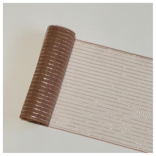 GreatRise 26cm x 10 Yard Weihnachts-Poly-Netzband Weihnachts Metallfolie Deko-Mesh-Band Durchscheinendes Glitzergarnband Bastelband für DIY Kranz Making Swag Girlande Roségold + Roségold 26cm×10 Yard GreatRise 26cm x 10 Yard Weihnachts-Poly-Netzband Weihnachts Metallfolie Deko-Mesh-Band Durchscheinendes Glitzergarnband Bastelband für DIY Kranz Making Swag Girlande Roségold + Roségold 26cm×10 Yard von GreatRise