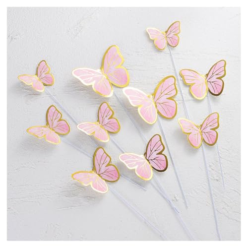 GreatRise 30 Stück 3D Schmetterling Kuchen Torten Deko Set zum DIY Dreidimensional Tortendeko Geburtstag Kuchendeko Tortenaufleger für Party Taufe Hochzeitstorte Dessert Cupcake Toppers #1 Rosa GreatRise 30 Stück 3D Schmetterling Kuchen Torten Deko Set zum DIY Dreidimensional Tortendeko Geburtstag Kuchendeko Tortenaufleger für Party Taufe Hochzeitstorte Dessert Cupcake Toppers #1 Rosa von GreatRise