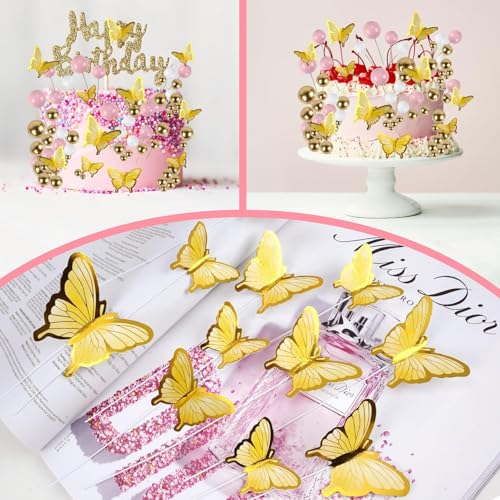 GreatRise 30 Stück 3D Schmetterling Kuchen Torten Deko Set zum DIY Dreidimensional Tortendeko Geburtstag Kuchendeko Tortenaufleger für Party Taufe Hochzeitstorte Dessert Cupcake Toppers #3 Blau GreatRise 30 Stück 3D Schmetterling Kuchen Torten Deko Set zum DIY Dreidimensional Tortendeko Geburtstag Kuchendeko Tortenaufleger für Party Taufe Hochzeitstorte Dessert Cupcake Toppers #3 Blau von GreatRise