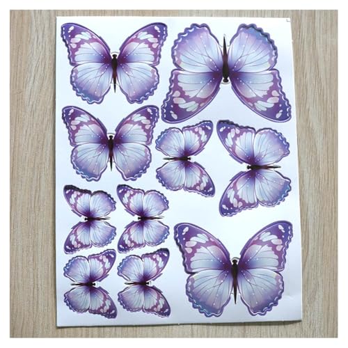 GreatRise 30 Stück 3D Schmetterling Kuchen Torten Deko Set zum DIY Dreidimensional Tortendeko Geburtstag Kuchendeko Tortenaufleger für Party Taufe Hochzeitstorte Dessert Cupcake Toppers #7 Lila GreatRise 30 Stück 3D Schmetterling Kuchen Torten Deko Set zum DIY Dreidimensional Tortendeko Geburtstag Kuchendeko Tortenaufleger für Party Taufe Hochzeitstorte Dessert Cupcake Toppers #7 Lila von GreatRise