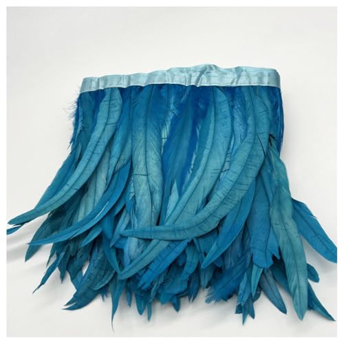 GreatRise 30cm Breite Feder Fransen Borte Hahn Federborte Flauschige Federn Fransenband Fringe Trim Federbordüre Federbesatz für DIY Nähen Basteln Kostüm Deko Kleidung Zubehör Seeblau 2m GreatRise 30cm Breite Feder Fransen Borte Hahn Federborte Flauschige Federn Fransenband Fringe Trim Federbordüre Federbesatz für DIY Nähen Basteln Kostüm Deko Kleidung Zubehör Seeblau 2m von GreatRise