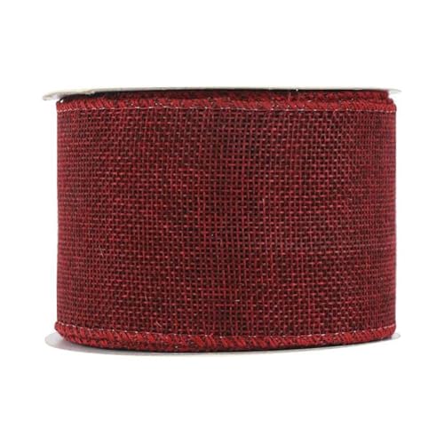 GreatRise 4cm x 5 Meter Juteband Rolle Jahrgang Leinenband Sackleinen Band Geschenkband Dekoband Stoffband für Weihnachten Hochzeit Geburtstagen Geschenken Zuhause Partys Deko Weinrot GreatRise 4cm x 5 Meter Juteband Rolle Jahrgang Leinenband Sackleinen Band Geschenkband Dekoband Stoffband für Weihnachten Hochzeit Geburtstagen Geschenken Zuhause Partys Deko Weinrot von GreatRise