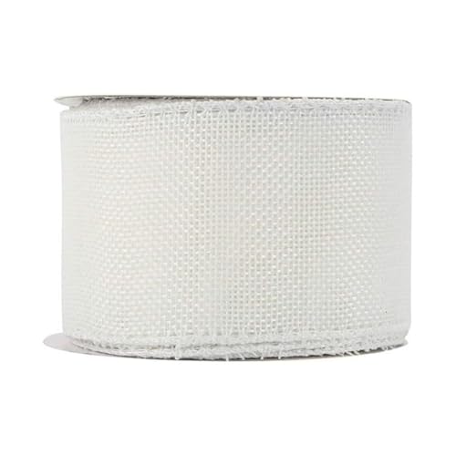 GreatRise 4cm x 5 Meter Juteband Rolle Jahrgang Leinenband Sackleinen Band Geschenkband Dekoband Stoffband für Weihnachten Hochzeit Geburtstagen Geschenken Zuhause Partys Deko Weiß GreatRise 4cm x 5 Meter Juteband Rolle Jahrgang Leinenband Sackleinen Band Geschenkband Dekoband Stoffband für Weihnachten Hochzeit Geburtstagen Geschenken Zuhause Partys Deko Weiß von GreatRise