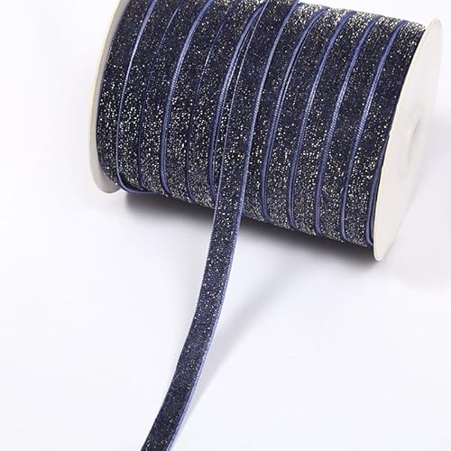 GreatRise 5 Yard Metallisches Glitzer Satinband Einseitiges Samtband Glitzer Samt Dekoband Schleifenband Schmuckband für Nähen Geburtstag Party Hochzeit Weihnachten Dekor Blau #4 0.6cm GreatRise 5 Yard Metallisches Glitzer Satinband Einseitiges Samtband Glitzer Samt Dekoband Schleifenband Schmuckband für Nähen Geburtstag Party Hochzeit Weihnachten Dekor Blau #4 0.6cm von GreatRise