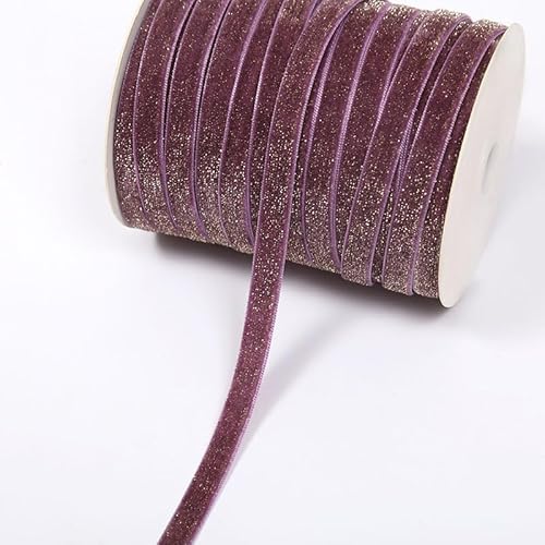 GreatRise 5 Yard Metallisches Glitzer Satinband Einseitiges Samtband Glitzer Samt Dekoband Schleifenband Schmuckband für Nähen Geburtstag Party Hochzeit Weihnachten Dekor Modell 199 5cm GreatRise 5 Yard Metallisches Glitzer Satinband Einseitiges Samtband Glitzer Samt Dekoband Schleifenband Schmuckband für Nähen Geburtstag Party Hochzeit Weihnachten Dekor Modell 199 5cm von GreatRise