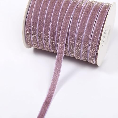 GreatRise 5 Yard Metallisches Glitzer Satinband Einseitiges Samtband Glitzer Samt Dekoband Schleifenband Schmuckband für Nähen Geburtstag Party Hochzeit Weihnachten Dekor Violett #1 0.6cm GreatRise 5 Yard Metallisches Glitzer Satinband Einseitiges Samtband Glitzer Samt Dekoband Schleifenband Schmuckband für Nähen Geburtstag Party Hochzeit Weihnachten Dekor Violett #1 0.6cm von GreatRise
