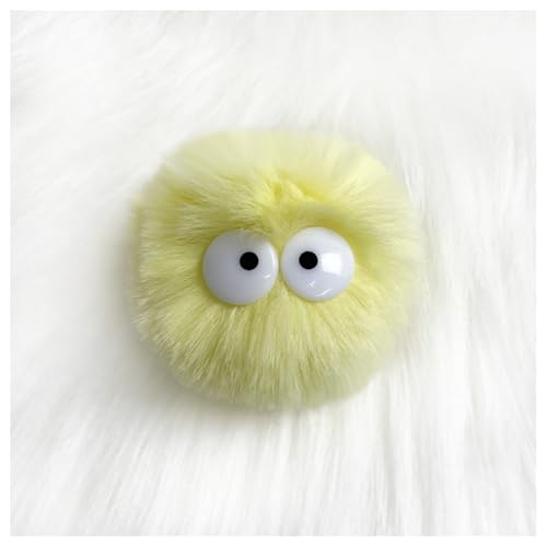 GreatRise 5 cm Kunstfell Pompon mit Cartoon-Augen Plüschbälle Kaninchenfell Bommel Fellbommel Fellbommel Kunstpelz Pom Ball für Mützen Tasche Dekoration Schlüsselanhänger Gelb 5 Stück GreatRise 5 cm Kunstfell Pompon mit Cartoon-Augen Plüschbälle Kaninchenfell Bommel Fellbommel Fellbommel Kunstpelz Pom Ball für Mützen Tasche Dekoration Schlüsselanhänger Gelb 5 Stück von GreatRise