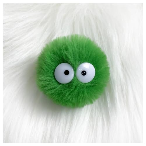 GreatRise 5 cm Kunstfell Pompon mit Cartoon-Augen Plüschbälle Kaninchenfell Bommel Fellbommel Fellbommel Kunstpelz Pom Ball für Mützen Tasche Dekoration Schlüsselanhänger Grasgrün 30 Stück GreatRise 5 cm Kunstfell Pompon mit Cartoon-Augen Plüschbälle Kaninchenfell Bommel Fellbommel Fellbommel Kunstpelz Pom Ball für Mützen Tasche Dekoration Schlüsselanhänger Grasgrün 30 Stück von GreatRise