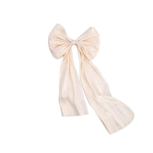GreatRise 6 Stück 1.2m×20cm Chiffonband Schleifen für DIY, Organza Geschenkschleife Dekoschleife Schleifenband für Hochzeit Geburtstage Geschenkverpackung Blumenstrauß Haarschmuck Deko Hellchampagner von GreatRise