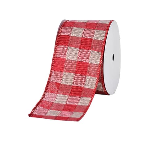 GreatRise 63mm Bunte Weihnachtsband Weihnachten Geschenkband Drahtkantenband Schleifenband Glitzer Band Dekoband Stoffband Bastelband für Geschenkverpackung Weihnachtsbäumen Deko Rot Feinleinen GreatRise 63mm Bunte Weihnachtsband Weihnachten Geschenkband Drahtkantenband Schleifenband Glitzer Band Dekoband Stoffband Bastelband für Geschenkverpackung Weihnachtsbäumen Deko Rot Feinleinen von GreatRise