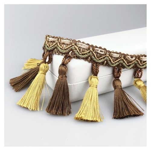 GreatRise 7.5cm Europäische Quasten Trim Band Vintage Quaste Spitzeband Spitze Häkelband mit Fransen Polyesterfaser Fransenborte Fransenband für DIY Basteln Kleidung Vorhang Nähen Kaffee 13 Meter GreatRise 7.5cm Europäische Quasten Trim Band Vintage Quaste Spitzeband Spitze Häkelband mit Fransen Polyesterfaser Fransenborte Fransenband für DIY Basteln Kleidung Vorhang Nähen Kaffee 13 Meter von GreatRise