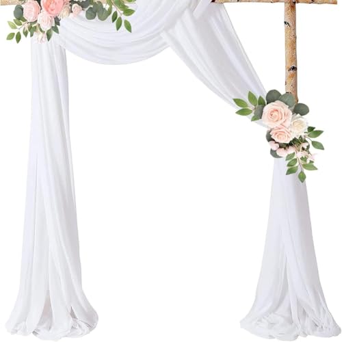 GreatRise Chiffon Hochzeit Vorhang Hochzeitsbogen Dekoband Tüll Hintergrund Dekostoff Hochzeitsbogen Gardinen Tüllstoff Vorhänge Freihanddeko für Hochzeiten Zeremonie Fotografie Party Weiß 300 * 75cm GreatRise Chiffon Hochzeit Vorhang Hochzeitsbogen Dekoband Tüll Hintergrund Dekostoff Hochzeitsbogen Gardinen Tüllstoff Vorhänge Freihanddeko für Hochzeiten Zeremonie Fotografie Party Weiß 300 * 75cm von GreatRise