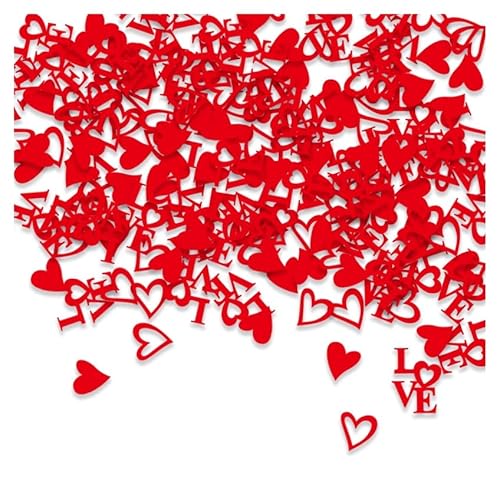 GreatRise Konfetti Herzen Streudeko Rotes Herzkonfetti Ausgehöhlt und Fest, LOVE-Konfetti Gold+Rot, Rote Lippen Konfetti Glitter, für Valentinstag Hochzeit Tischdeko Rote LOVE 3cm*200pcs GreatRise Konfetti Herzen Streudeko Rotes Herzkonfetti Ausgehöhlt und Fest, LOVE-Konfetti Gold+Rot, Rote Lippen Konfetti Glitter, für Valentinstag Hochzeit Tischdeko Rote LOVE 3cm*200pcs von GreatRise