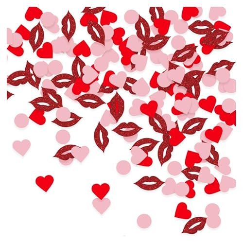 GreatRise Konfetti Herzen Streudeko Rotes Herzkonfetti Ausgehöhlt und Fest, LOVE-Konfetti Gold+Rot, Rote Lippen Konfetti Glitter, für Valentinstag Hochzeit Tischdeko Rote Lippen Glitzer 3cm*200pcs GreatRise Konfetti Herzen Streudeko Rotes Herzkonfetti Ausgehöhlt und Fest, LOVE-Konfetti Gold+Rot, Rote Lippen Konfetti Glitter, für Valentinstag Hochzeit Tischdeko Rote Lippen Glitzer 3cm*200pcs von GreatRise