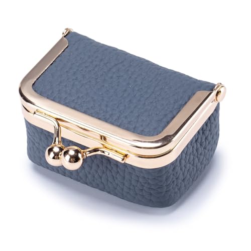 GreatRise Mini Schmuckkästchen mit Kiss Lock Leder Schmuckschatulle Kleine Leder Münzbörsen Geldbeutel Kleingeldbörse Tragbare Schmuckbox für Ringe Ohrringe Halsketten Münze Datenkabel Blau Klein GreatRise Mini Schmuckkästchen mit Kiss Lock Leder Schmuckschatulle Kleine Leder Münzbörsen Geldbeutel Kleingeldbörse Tragbare Schmuckbox für Ringe Ohrringe Halsketten Münze Datenkabel Blau Klein von GreatRise
