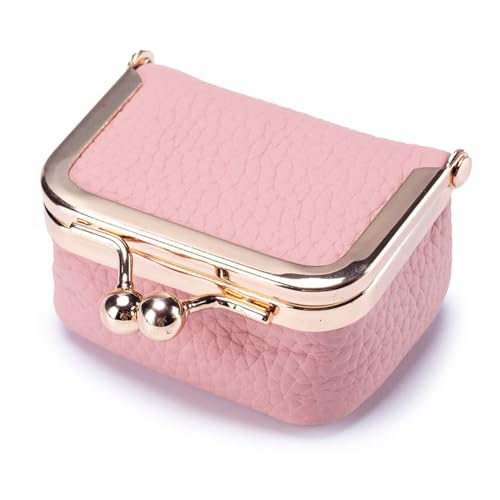 GreatRise Mini Schmuckkästchen mit Kiss Lock Leder Schmuckschatulle Kleine Leder Münzbörsen Geldbeutel Kleingeldbörse Tragbare Schmuckbox für Ringe Ohrringe Halsketten Münze Datenkabel Rosa Klein GreatRise Mini Schmuckkästchen mit Kiss Lock Leder Schmuckschatulle Kleine Leder Münzbörsen Geldbeutel Kleingeldbörse Tragbare Schmuckbox für Ringe Ohrringe Halsketten Münze Datenkabel Rosa Klein von GreatRise