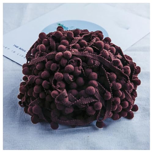 GreatRise Pompon-Borte Bunt Pom Poms Quaste Borte Spitzenband mit 1.2 cm Pompons Bommelborte Pomponband Quaste Trim Band für Basteln Nähen Kleidung Zuhause Dekorieren Dunkel Kaffee 3 Yard GreatRise Pompon-Borte Bunt Pom Poms Quaste Borte Spitzenband mit 1.2 cm Pompons Bommelborte Pomponband Quaste Trim Band für Basteln Nähen Kleidung Zuhause Dekorieren Dunkel Kaffee 3 Yard von GreatRise