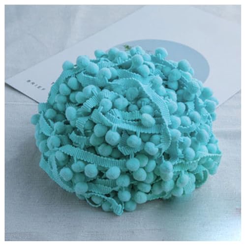 GreatRise Pompon-Borte Bunt Pom Poms Quaste Borte Spitzenband mit 1.2 cm Pompons Bommelborte Pomponband Quaste Trim Band für Basteln Nähen Kleidung Zuhause Dekorieren Himmelblau 3 Yard GreatRise Pompon-Borte Bunt Pom Poms Quaste Borte Spitzenband mit 1.2 cm Pompons Bommelborte Pomponband Quaste Trim Band für Basteln Nähen Kleidung Zuhause Dekorieren Himmelblau 3 Yard von GreatRise