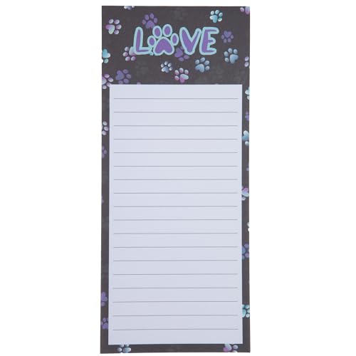 Uplifting Magnetic Notepad 60 Pages Recycled Paper Fun Inspirational Quotes for Fridge Grocery List Office Animal Lovers (I Love Paws) von GreaterGood