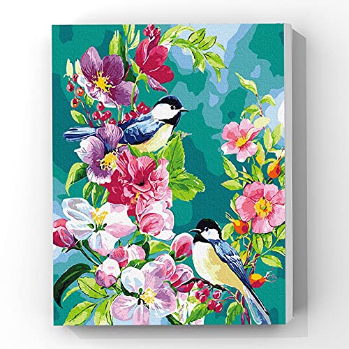 Grebesty DIY Malen nach Zahlen Kit für Erwachsene Kinder, DIY Malen nach Zahlen auf Leinwand für singende Vögel und duftende Blumen gerahmt 40 x 50 cm Grebesty DIY Malen nach Zahlen Kit für Erwachsene Kinder, DIY Malen nach Zahlen auf Leinwand für singende Vögel und duftende Blumen gerahmt 40 x 50 cm von Grebesty