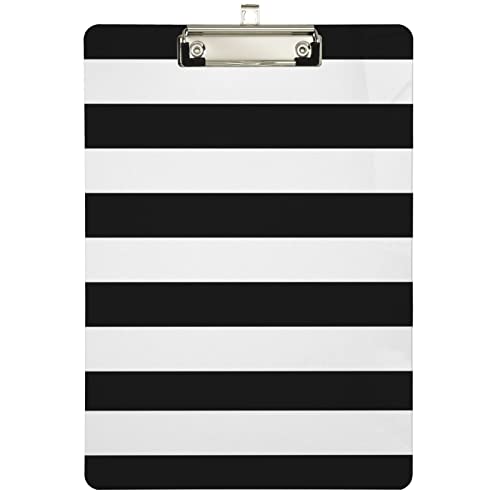 Schwarz und Weiß gestreiftes Klemmbrett, gelbes Obst, Büro, Schule, Krankenpflege, Acryl, Clipboard für Standard-A4-Briefgröße 22,9 x 31,8 cm, mit silberfarbenem Metallclip Schwarz und Weiß gestreiftes Klemmbrett, gelbes Obst, Büro, Schule, Krankenpflege, Acryl, Clipboard für Standard-A4-Briefgröße 22,9 x 31,8 cm, mit silberfarbenem Metallclip von Gredecor