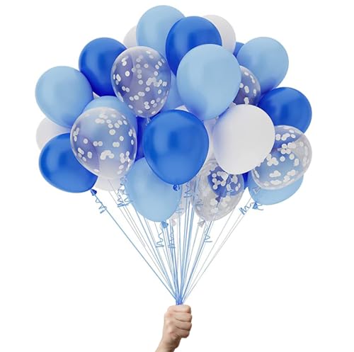 Green Paw Products - 25 Blue White and Confetti - Party Balloons - Eco Friendly & Biodegradable - 100% Natural Latex Green Paw Products - 25 Blue White and Confetti - Party Balloons - Eco Friendly & Biodegradable - 100% Natural Latex von Green Paw Products