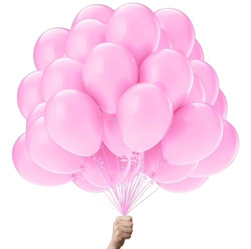 Rosa luftballons - 100% Reiner NATURLATEX - Premium Qualität - Latex Party Ballons - Metallic Ballons - Geburtstag Dekoration - Bunte Luftballons 25 von Green Paw Products