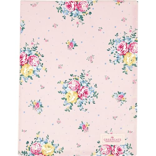 GreenGate [W2404] Tablecloth Laura Pale pink 100x100cm von GreenGate