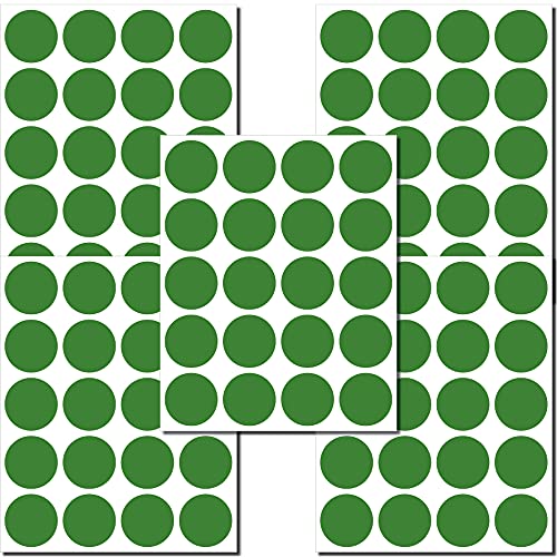 100 Klebepunkte 25mm 2,5cm Punkt PVC Folie Aufkleber abwaschbar desinfizierbar entkeimbar (Grün) von GreenIT