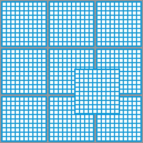 1000 Klebe Quadrate 10mm selbstklebend farbige eckige "Punkte" Aufkleber PVC Deko Folie Etiketten Inventur (weiß) von GreenIT