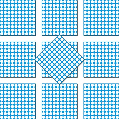 1000 Klebepunkte 5mm selbstklebend farbige Punkt Aufkleber PVC Deko Folie Etiketten Inventur (weiß) von GreenIT