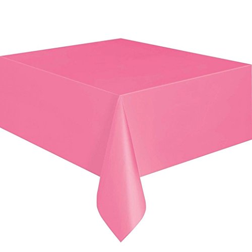 Einweg-Tischdecke, Kunststoff, rechteckig, 137 x 280 cm, PEVA, hot pink, Einheitsgröße von Greenlans