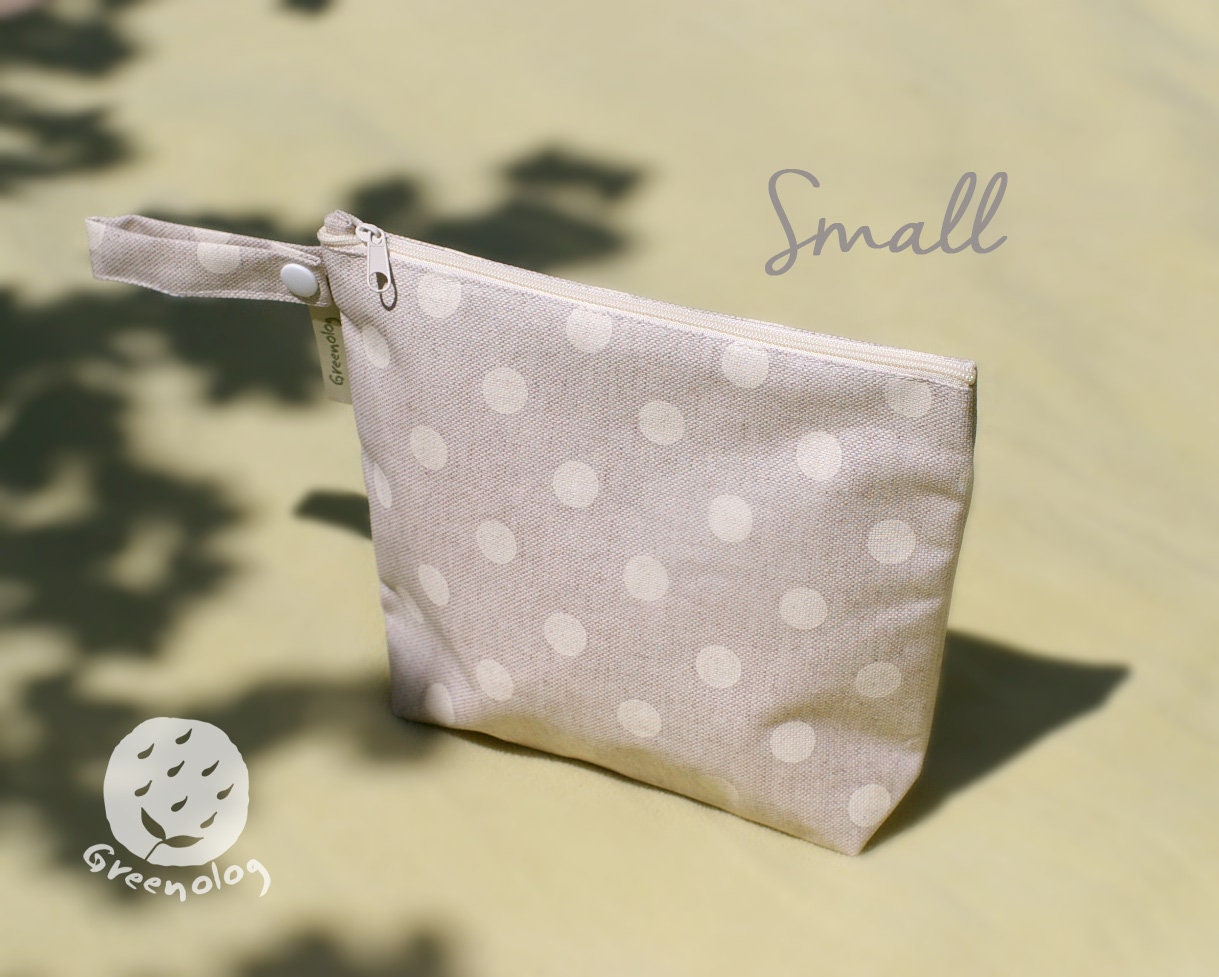 Wet Bag Size S/L With Beige Dot Wet Bag Size S/L With Beige Dot von Greenolog