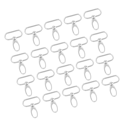20 Stück Taschenverschlüsse Schwenk Trigger Clips Schlüsselanhänger Schlüsselring Haken zum Aufhängen von Schlüssel, Flaschen, Zelten, Seilen, DIY (32mm) von Greensen