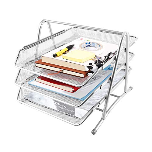 Briefablage Metall Silber, Dokumentenablage Ablagefächer Stapelbar mit 3 Schubfächer Briefablage Organizer Schreibtisch Dokument Brief Ablage Bürobedarf Büroartikel für Zuhause & Büro Briefablage Metall Silber, Dokumentenablage Ablagefächer Stapelbar mit 3 Schubfächer Briefablage Organizer Schreibtisch Dokument Brief Ablage Bürobedarf Büroartikel für Zuhause & Büro von Greensen