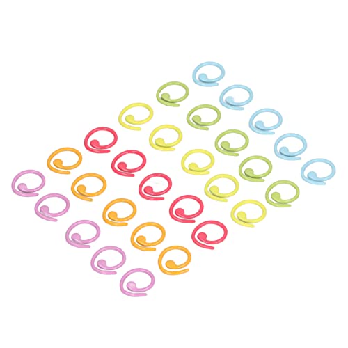 Greensen 30pcs Strickstichringe, Farbenfrohe Häkelstichmarkierungen für das Nähen von Handwerk, Praktisches und Exquisites Design, Geeignet für Verschiedene Farbkleiderdekoration von Greensen