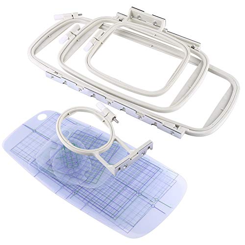 Greensen 4er Stickrahmen-Set, Multifunktion Sstickmaschine Stickrahmen Embroidery Hoop Mittelrahmen, Kompatibel mit PE770 PE700 PE700II PE-770 Condition Greensen 4er Stickrahmen-Set, Multifunktion Sstickmaschine Stickrahmen Embroidery Hoop Mittelrahmen, Kompatibel mit PE770 PE700 PE700II PE-770 Condition von Greensen