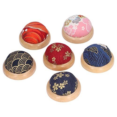 Greensen 6pcs Pretty Muster Pin Kissen Holzbasisnadelhalter Nähzubehör für Zuhause Greensen 6pcs Pretty Muster Pin Kissen Holzbasisnadelhalter Nähzubehör für Zuhause von Greensen