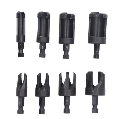 Greensen 8Pcs Hex-Schaft-Steckbohrer-Set, Holzsteckbohrer 1/4 3/8 1/2 5/8 Zoll Gerade und Konisch mit 1/4 Hex-Schafte für Holzprojekte Greensen 8Pcs Hex-Schaft-Steckbohrer-Set, Holzsteckbohrer 1/4 3/8 1/2 5/8 Zoll Gerade und Konisch mit 1/4 Hex-Schafte für Holzprojekte von Greensen