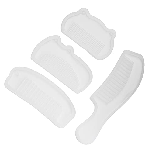Greensen Comb Silicone -Schimmelpilz -Set für Harz Schmuckwerkzeuge, 4 PCs Gemischte Stile, Glatte und Flache Kämme, Umweltfreundlich Greensen Comb Silicone -Schimmelpilz -Set für Harz Schmuckwerkzeuge, 4 PCs Gemischte Stile, Glatte und Flache Kämme, Umweltfreundlich von Greensen