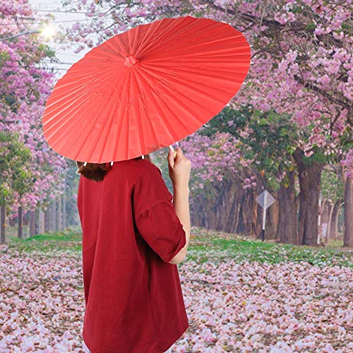 Greensen DIY -Papier -Regenschirm für , Weißer Leerer Regenschirm für Handmalerei, Ideal für Kindergartenaktivitäten und Schulklassenzimmer, mit Verschiedenen Maloptionen (Rot) von Greensen