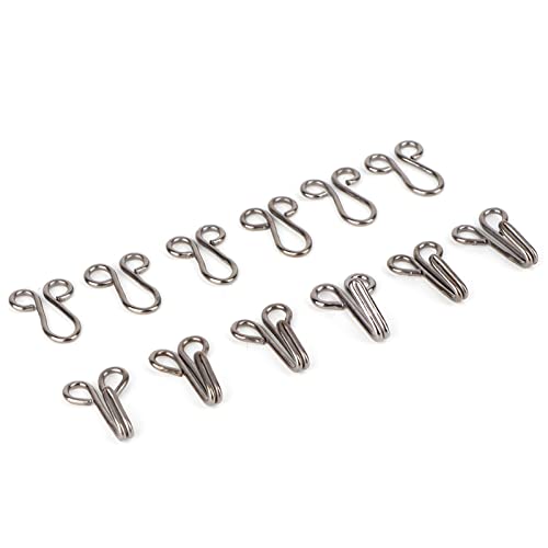 Greensen Exquisite Pelzschatzabdeckungshaken Glatt und Langlebige Nähhaken für über Mantelunterwäsche 10 PCs (Befestigen Sie den Durchmesser von 2,8 cm) von Greensen