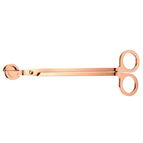 Greensen Langlebige Kerzendocht -Trimmer Edelstahlschneiderschere für und Helles Kerzenlicht (Roségold) von Greensen